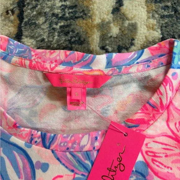 Floral Pink and Blue Long Sleeve Top - Picture 3 of 13